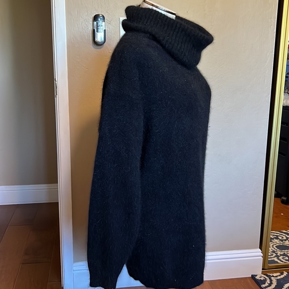 Rafaella Women’s turtleneck long sweater angora rabbit hair wool and nylon Small - Picture 4 of 17